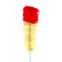 Щетка для колбы Kaya Cleaning Brush with Woolen Top, 50cm red/ecru - фото №2 Аромадим
