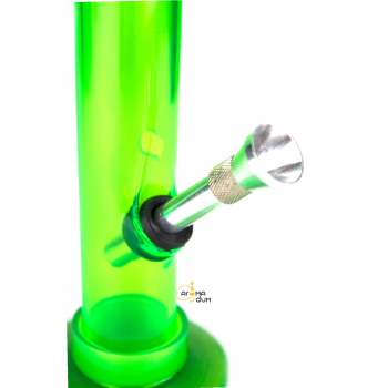 Бонг акриловый MIX Green - H:20.3 cm - D:40 cm 