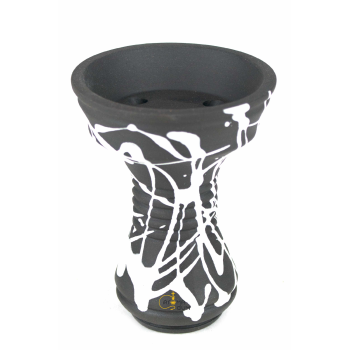 Чаша для кальяна Gusto Bowls Killa Bowl Black-White - фото №1 Аромадим
