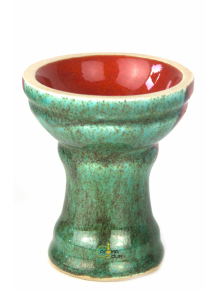 Чаша для кальяна Gusto Bowls Turkish 2.0 Glaze Green-Red - фото №1 Аромадим