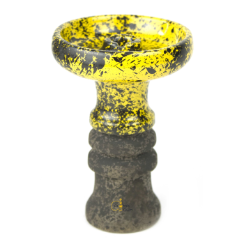 Чаша для кальяна Telamon Harmony Glaze Черно - Желтый - фото №1 Аромадим